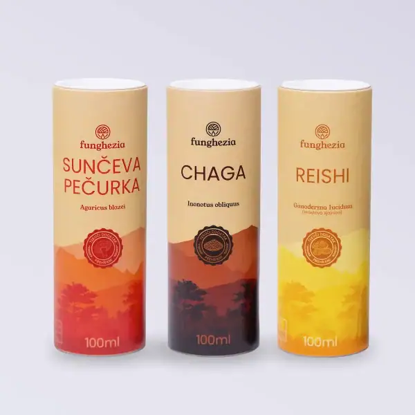 Prirodni suplementi Sunčeva pečurka, Chaga i Reishi