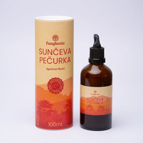 Sunčeva Pečurka Agaricus blazei bočica i kutija